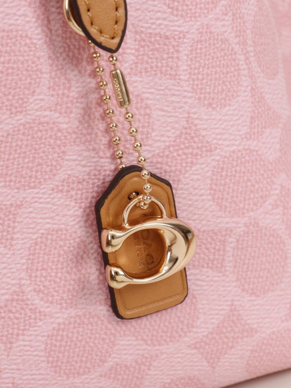 Coach Pink Monogram Tote - Picture 5 of 8